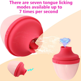 Clitoris Stimulation Tongue Licking Vibrator / Erotic Female Nipple Massager / Ladies Sex Toys - EVE's SECRETS