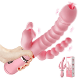 Clitoris Stimulator for Women / Double Penetration Sex Toy / Rabbit G-Spot Vibrator