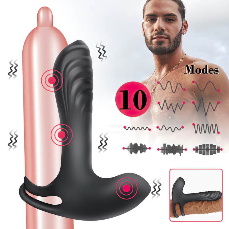 Cock Ring Penis Vibrator / Clitoris Stimulator Erotic Dildo / Sex Toys For Couples - EVE's SECRETS