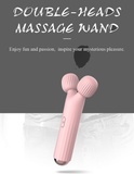 Cool Women's Wand Vibrator With Double Head / Female Clitoral Stimulator / Pink Erotic Massager - EVE's SECRETS