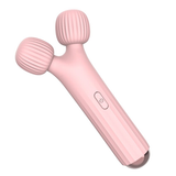 Cooler Damen-Zauberstabvibrator mit Doppelkopf / weiblicher Klitorisstimulator / rosa erotisches Massagegerät 