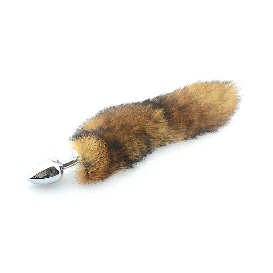 Detachable Anal Plug With Real Fox Tail / Smooth Touch Metal Butt Plug / Sex Toys for Women - EVE's SECRETS