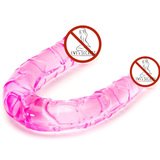 Double Head Rubber Penis for Women / Adult Sex Toy for Vagina Stimulate