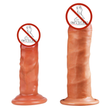 Double-layer Soft Realistic Dildo with Suction Cup / Feeling Real Skin Huge Dildo