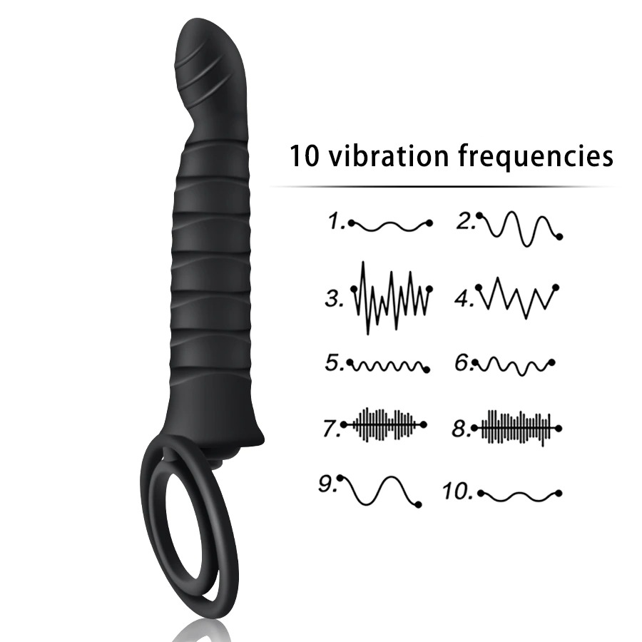 Adult Double Penetration Dildo Vibrator / Men Strap-On Penis Sex Toy for Couples - EVE's SECRETS