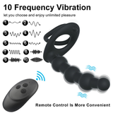 Double Penetration Strap On Anal Vibrator For Couples / Anus Plug G-Spot Dildo Vibrator - EVE's SECRETS