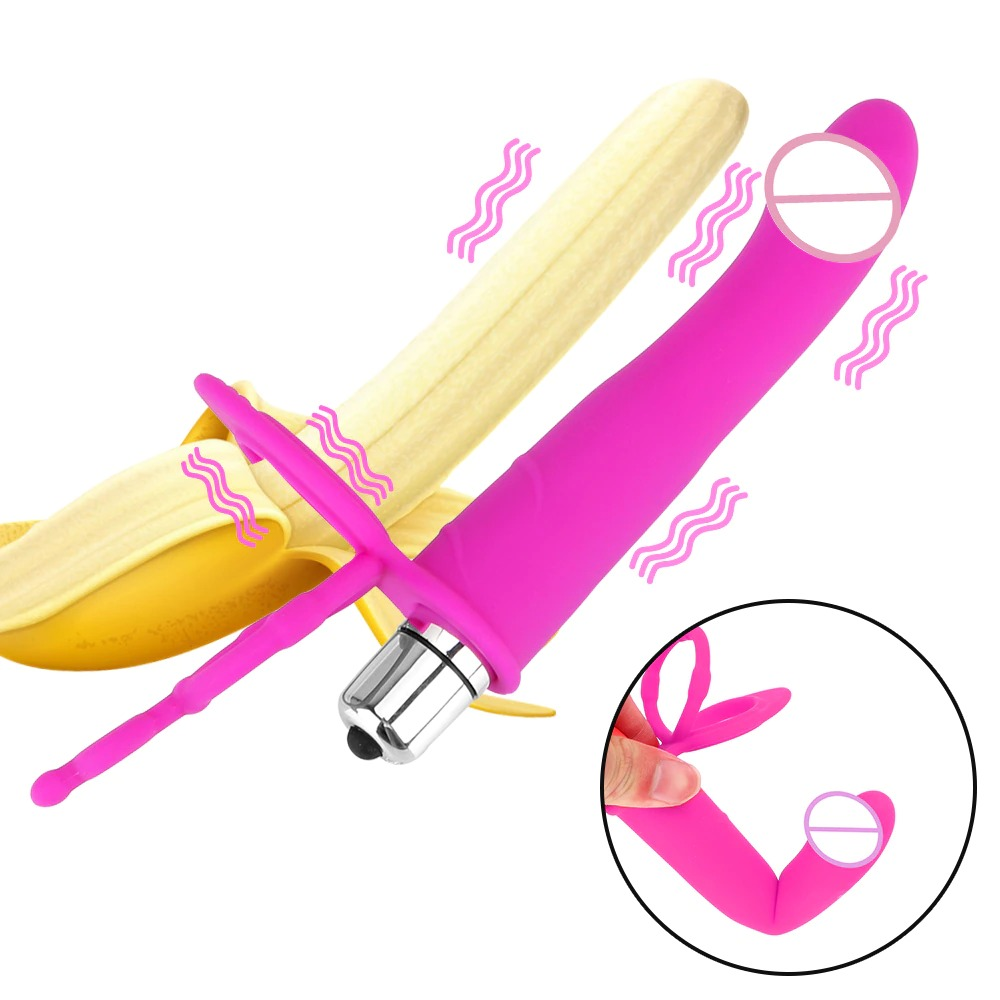 Double Penetration Strapon Dildo Vibrator / Adult Sex Toy for Couples - EVE's SECRETS