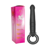 Double Penetration Strap-On Dildo-Vibrator with Cock and Ball Rings / Sex Toys for Couples