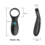 Double Vibrating Cock Ring for Men / Male Sex Toy for Penis / Ring Massager for Delay Ejaculation - EVE's SECRETS