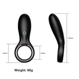 Double Vibrating Cock Ring for Men / Male Sex Toy for Penis / Ring Massager for Delay Ejaculation - EVE's SECRETS