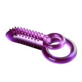 Vibrating Dual Cock Ring with Clitoral Bullet Stimulator / Sex Toys for Couples