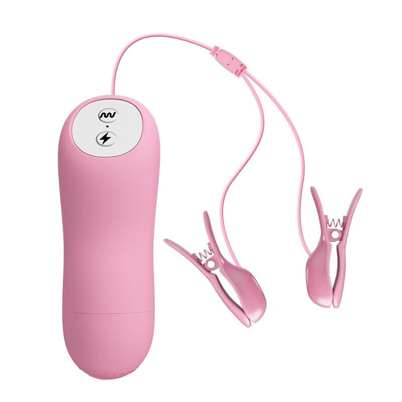Electric Shock Vibrating Nipple Clamps / Breast Vibrator-Stimulator / Adult Sex Toys - EVE's SECRETS