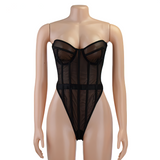 Women's Erotic Strapless Bodysuit / Female Sexy Lace Bodycon Bodysuit - EVE's SECRETS