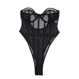 Women's Erotic Strapless Bodysuit / Female Sexy Lace Bodycon Bodysuit - EVE's SECRETS