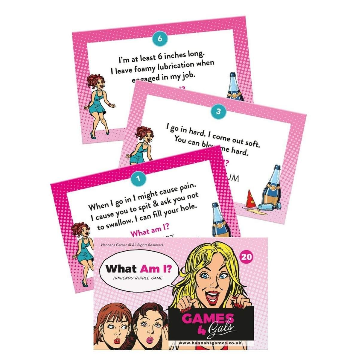 Fun Innuendo Riddle Erotic Card Game / Adult Erotic Game for Hen Party - EVE's SECRETS