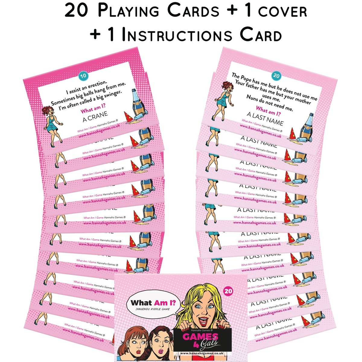 Fun Innuendo Riddle Erotic Card Game / Adult Erotic Game for Hen Party EVEs SECRETS
