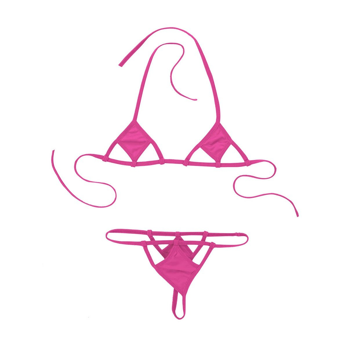 Erotic Female Mini Bikini Set / Sexy Minimal G-String Briefs / Ladies Underwear - EVE's SECRETS