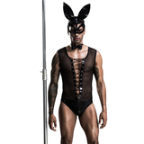 Costume de cosplay érotique pour homme / uniforme de lapin sexy pour homme / sous-vêtement de jeu de rôle 
