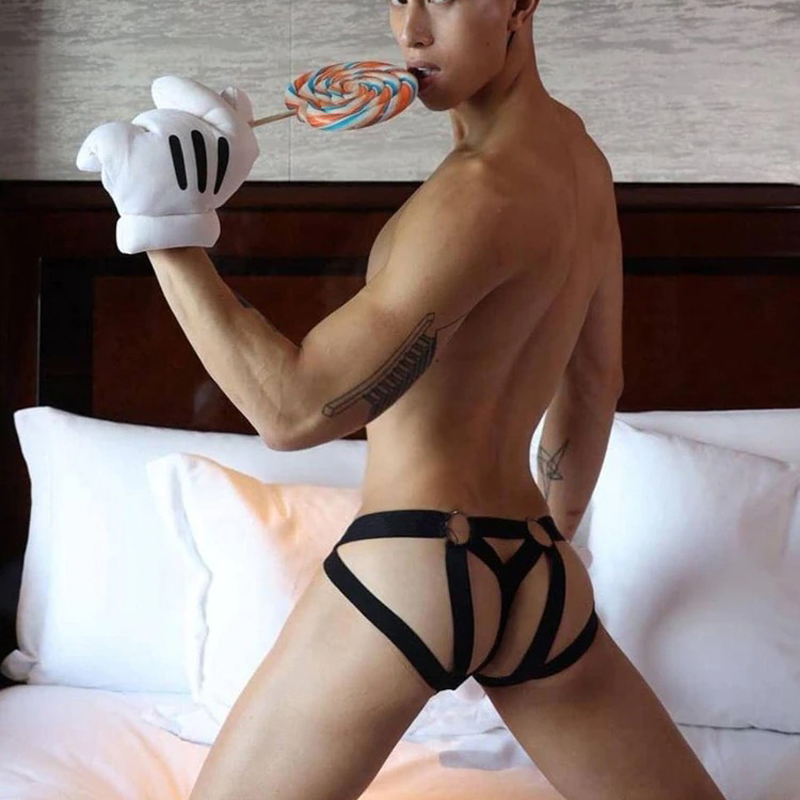 Erotic Men's Underwear / Sexy Hollow Panties for Male / Strap Harness Lingerie - EVE's SECRETS