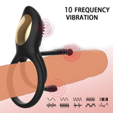 Erotic Penis Double Rings Vibrator / Wireless Stimulator Cockrings for Delay Ejaculation / Male Sex Toys - EVE's SECRETS