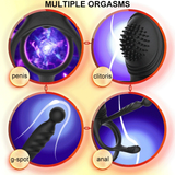 Erotic Penis Double Rings Vibrator / Wireless Stimulator Cockrings for Delay Ejaculation / Male Sex Toys - EVE's SECRETS