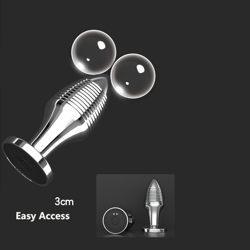 Erotic Sex Toys For Masturbation / Remote Controlled Vibrators / Unisex Metal Anal Plug - EVE's SECRETS