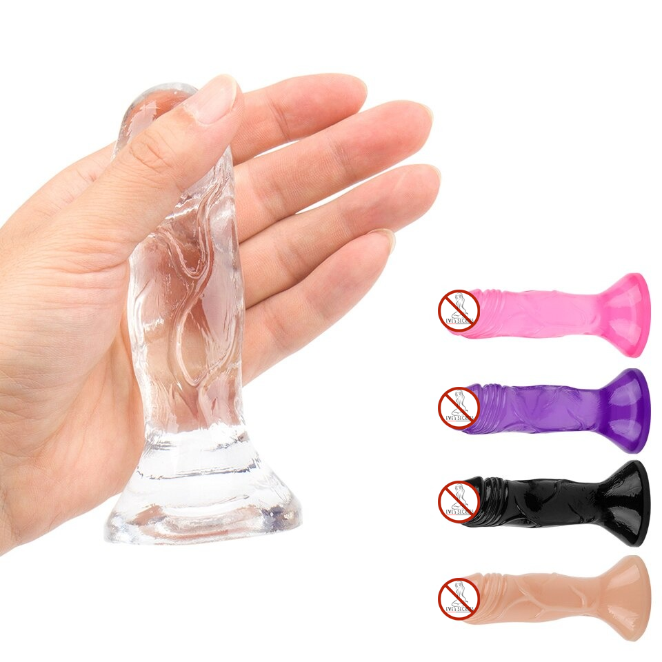 Erotic Small Soft Jelly Dildo / Adult Realistic Butt Plug / Unisex Anal Sex Toy - EVE's SECRETS