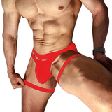 Erotic String With Jockstrap Pouch Penis For Men / Cotton Underwear With Elastic Leg Strap - EVE's SECRETS