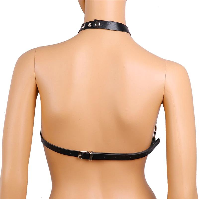 Erotic Waistband Sexy Leather Bra Harness Bondage / Bra Garter Body Cage Straps Belts For Women - EVE's SECRETS