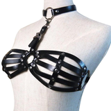 Erotic Waistband Sexy Leather Bra Harness Bondage / Bra Garter Body Cage Straps Belts For Women - EVE's SECRETS