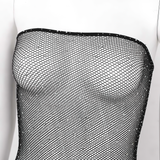 Erotic Women's Backless Mesh Dress / Role-Playing Games Transparent Female Clothing - EVE's SECRETS