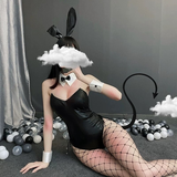 Erotic Women's Bodysuit with Sexy Bunny Tail / Rabbit Costum with Long Ears for Adult - EVE's SECRETS