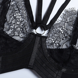 Fancy 2 Piece Outfits Lingerie / Sexy Transparent Bandage Underwear / Erotic Women's Sets - EVE's SECRETS