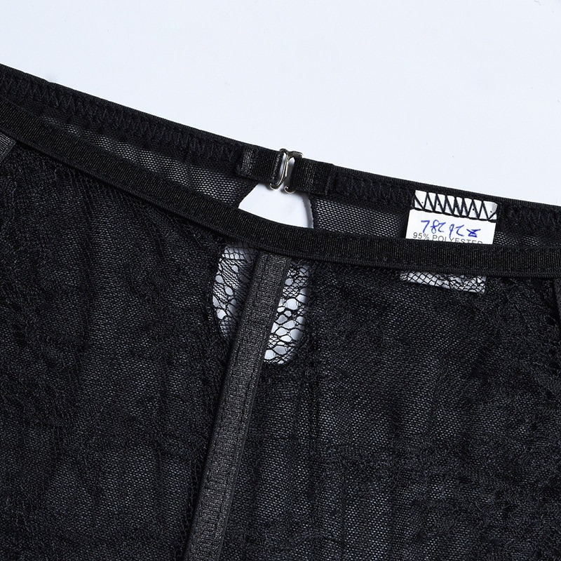 Fancy 2 Piece Outfits Lingerie / Sexy Transparent Bandage Underwear / Erotic Women's Sets - EVE's SECRETS