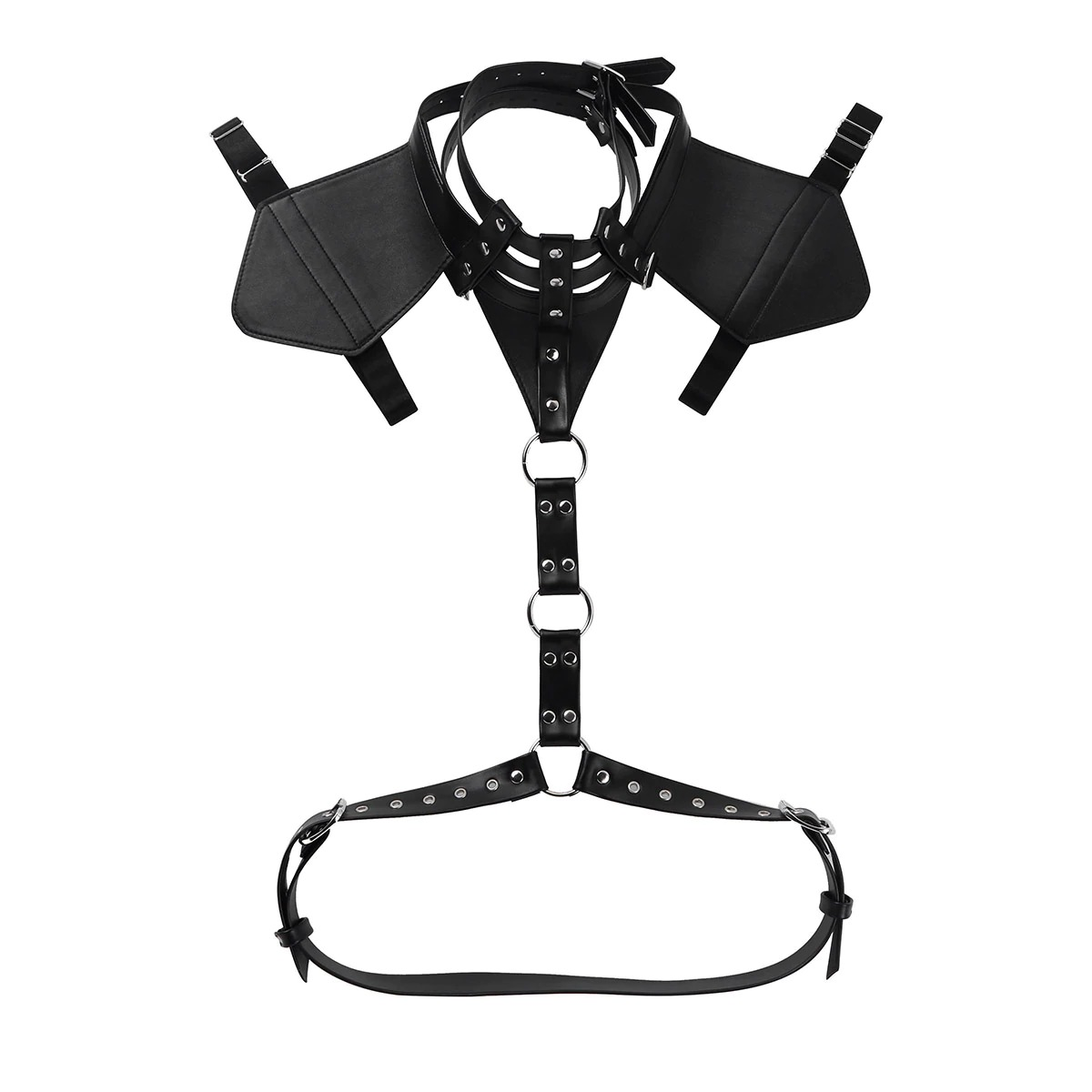 Faux Leather Body Chest Harness / Slim Fit Top Harness / Male Cosplay Costume Bondage - EVE's SECRETS