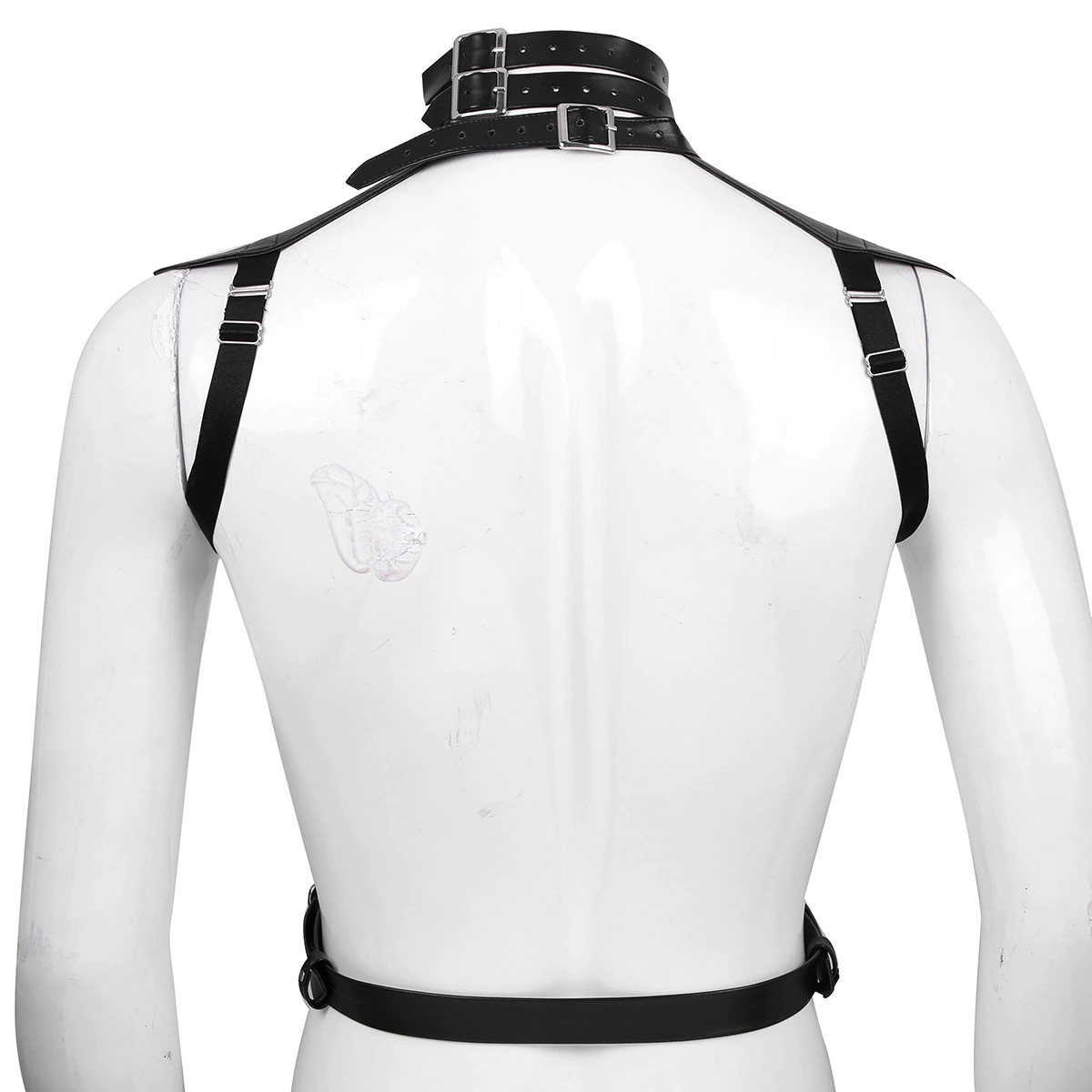 Faux Leather Body Chest Harness / Slim Fit Top Harness / Male Cosplay Costume Bondage - EVE's SECRETS
