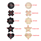 Female Disposable Self-Adhesive Nipple Covers / Female Sexy Breast Stickers Accessories - EVE's SECRETS