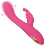 Weiblicher Kaninchenvibrator zur Stimulation der Klitoris / Dualer Vaginalmasturbator für Erwachsene 