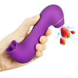 Weiblicher Saugvibrator / weiblicher Masturbator zum Nippellecken / Klitoris-Stimulator mit Zunge 