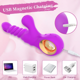 Female Telescopic Silicone Vibrator / Adult G Spot Massager with Heating / Sex Toys for Women - EVE's SECRETS