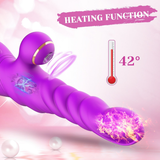Female Telescopic Silicone Vibrator / Adult G Spot Massager with Heating / Sex Toys for Women - EVE's SECRETS