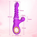 Female Telescopic Silicone Vibrator / Adult G Spot Massager with Heating / Sex Toys for Women - EVE's SECRETS