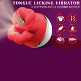 Female Tongue Vibrator / Women's Clitoral Suction Masturbator / Realistic Adult Sex Toys - EVE's SECRETS