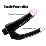 Female Vibrating Double Dildo / Double Penetration Masturbator / Women's Anala Sex Toys - EVE's SECRETS