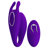 Drahtloser Fernbedienungsvibrator für Frauen / Sexspielzeug mit zwei Motoren zur Stimulation der Klitoris und des G-Punkts 