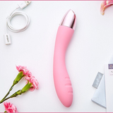 Flexible Women's G-spot Vibrator / Aesthetic Clitoral Massager With Flower / Female Sex Toys - EVE's SECRETS