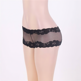 Floral Pattern Erotic Women's Transparent Panties / Sexy Female Lace Underwear - EVE's SECRETS