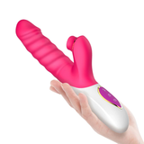 Stoßender Rabbit-Vibrator mit Saug- und Leckoptionen / G-Punkt- und Klitoris-Stimulator / Sexspielzeug 
