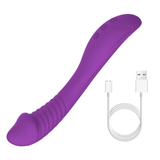 Vibromasseur G-Spot pour femmes avec tête réaliste / masseur clitoridien féminin / jouets sexuels en silicone 