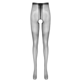Glossy Thin Crotchless Stockings / See-Through Pantyhose / Erotic Stretchy Slim Tights - EVE's SECRETS